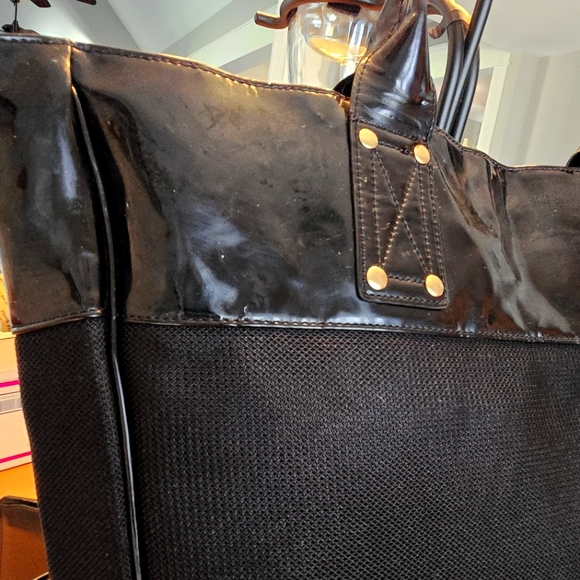 Versace Parfum Patent Leather and Mesh tote - Picture 8 of 14